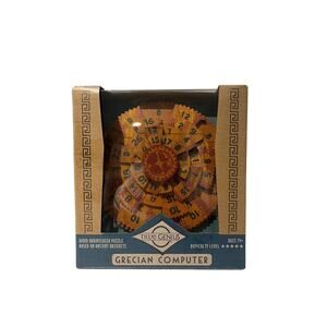 True Genius Grecian Computer Puzzle Brain Teaser Smart Challenge Wood Jigsaw NEW